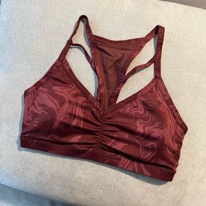 Gymshark Power Sports Bra Cherry Brown
